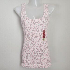 Women's Faded Glory Heart Tank Top. Size M (8-10).